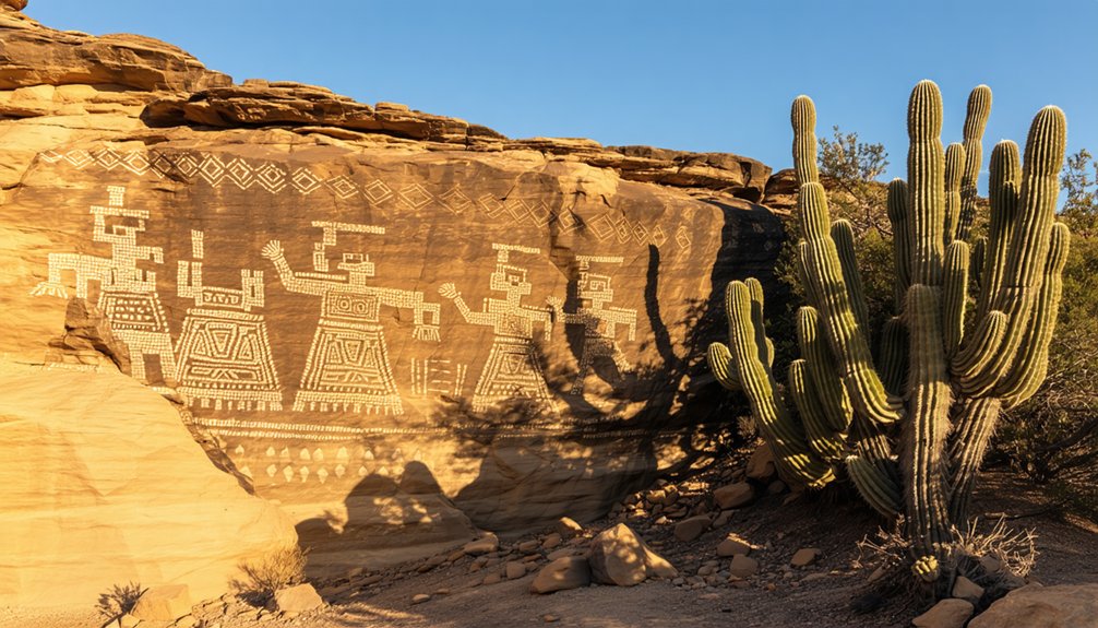 rock carvings and symbols