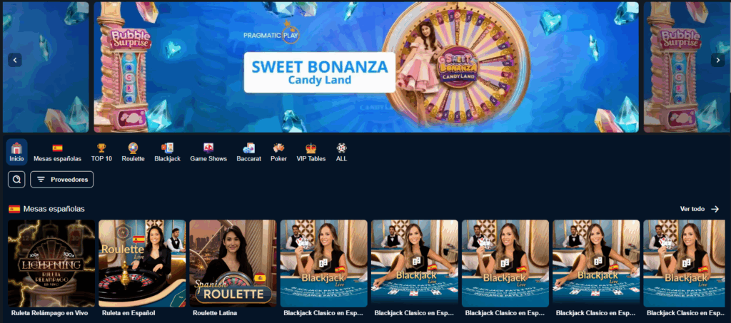 Topacio Casino en vivo